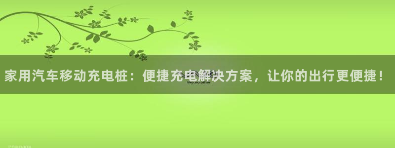 威廉踢球：家用汽车移动充电桩：便捷充电解决方案，让你的出行更便捷！