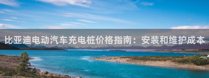 威廉希尔平台玩不给出款的问题：比亚迪电动汽车充电桩价格指南：安装和维护成本