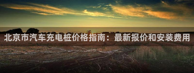威廉希尔足球网指数：北京市汽车充电桩价格指南：最新报价和安装费用