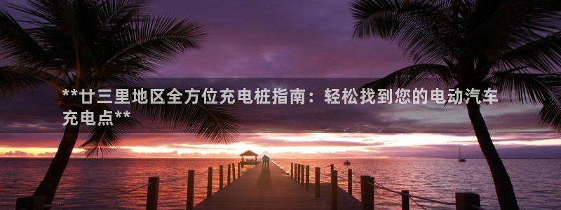 威廉希尔94体系标准盘：**廿三里地区全方位充电桩指南：轻松找到您的电动汽车
充电点**