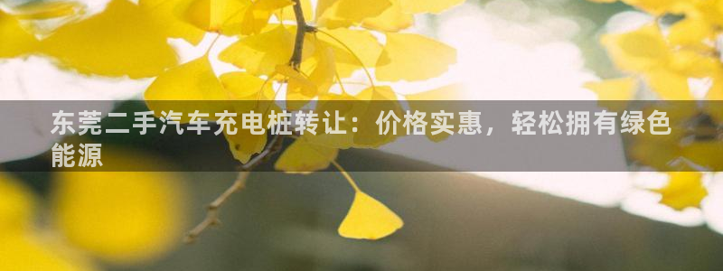 威廉希尔 1.44 3.70 7.50：东莞二手汽车充电桩转让：价格实惠，轻松拥有绿色
能源