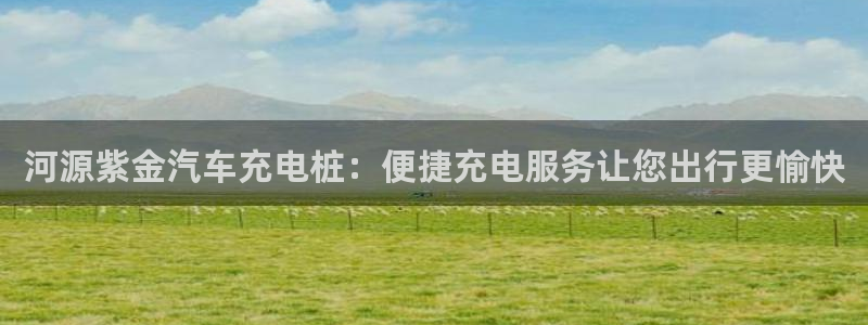 威廉希尔老板：河源紫金汽车充电桩：便捷充